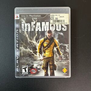 inFAMOUS (PS3, 2009) Complete with Manual & Case, Untested - Previously Working
